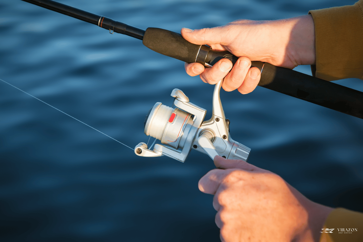 Fishing gear included on the trip: rod and reel